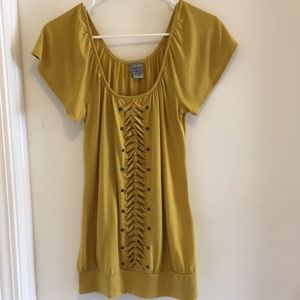 Daytrip Gold Studded Top